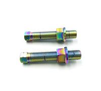 Motorbike accessories Motorcycle M8/M10 Titanium Alloy Chain Adjuster Bolt Universal Multicolor Motocross 2 Pieces Screw Nuts Accessories(Phantom M10)