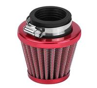 Motorbike Air Filter, 38mm Universal Motorcycle Clamp-On Auto Cold Air Intake Filter for Scooter Off-road Moto ATV Quad Dirt Pit Bike(Red)