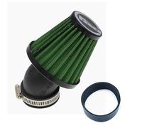 motorbike air filter Universal Motorcycle Air Filter 28mm 38mm 42mm 48mm Cleaner Clamp-on 45 Degree Bend Air Intake Filters(Green 42mm)