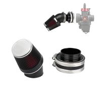 Motorbike Air Filters Fit For Honda Suzuki Motor Motorcycle Air Filter Joint Interface Adapter Air Cleaner CNC Intake Manifold Motorcycle accessories(CNC Air Filter SetS)