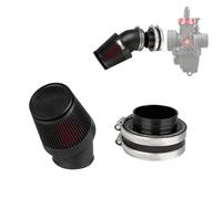 Motorbike Air Filters Fit For Honda Suzuki Motor Motorcycle Air Filter Joint Interface Adapter Air Cleaner CNC Intake Manifold(CNC Air Filter SetB)