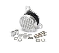 Motorbike Air Filters Motorcycle Air Filter Cleaner Intake Filter System Kit Fit For Harley Sportster XL883 XL1200C 48 72 Forty Eight Seventy Two 91-2024 Air Filter Stack(Silver-black)