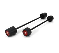 Motorbike Axle Wheel Slider Motorcycle Frame Slider For Aprilia RSV4 RF RR R 2009-2022 Front Rear Fork Wheel Crash Sliders Falling Protector Crash Protector(Red)