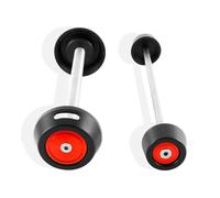 Motorbike Axle Wheel Slider Motorcycle Front Rear Fork Wheel Axle Frame Slider Protector For Ducati Monster 696/795/796/797/821/1100EVO/1200/1200S Crash Protector(Red,Front Rear)