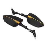 Motorbike Bar End Mirrors Motorcycle Mirrors Side View Wing Mirro For HO&NDA For Forza 125 250 300 350 750 Rear View Mirror Side Mirrors Adjustable 1 Pair(Gold)
