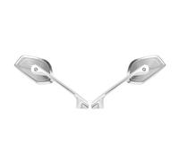Motorbike Bar End Mirrors Motorcycle Rearview Mirror For BMW F900 XR F900 R F800R R1200GS LC ADV R1250GS R1300GS Adventure Rear View Wing Mirror Adjustable 1 Pair(Silver)