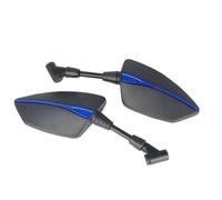 Motorbike Bar End Mirrors Motorcycle Rearview Mirror For HO&NDA CRF 1000L AfricaTwin CRF1000L Rear View Side Mirror Rear View Wing Mirror Adjustable 1 Pair(Blue 1)