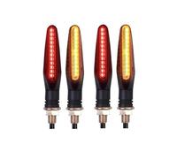 Motorbike blinker turn lamp Motorcycle Turn Signal Lights White Red Amber Flowing Indicators Front Rear Light Flasher Blinker For 24Led