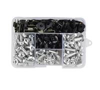 Motorbike Bolt Kit Motorcycle Fairing Fastener Clips Kit For BMW R1250RS R1250RT R1250R F900R Windscreen Bodywork Screws Bolts Nuts Kits Mounting(Silver)