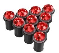 Motorbike Bolt Nut 10 PCS M5 Motorcycle Windscreen Fairing Cowl Windshield Screws Bolts Kit 5MM Nuts For HO&NDA For Rebel 1100 CMX1100 CMX 1100 Fasteners Fixing(Red)