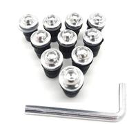 Motorbike Bolt Nut Kit Motorcycle Windshield Bolt Windscreen Spire Fastener Screw For YA&MAHA XJ6 N XJ6 XSR 700 XSR 700 XSR 900 1200 Screws Fasteners Fixing(Silver)