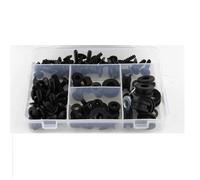 Motorbike Bolt Nut Motorcycle Fairing Bolt Clips Kit For Kawasaki For Z1000 2014-2024 Motorbike Windscreen Fastener Screws Bolts Nut Parts Screws Fasteners Fixing Kit(Black)