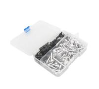 Motorbike Bolt Nut Motorcycle Fairing Fastener Clips Kit For CRF 450 1000 CR XR XL 85 125 250 500 Windscreen Bodywork Screws Bolts Nuts Kits Screws Fasteners Fixing Kit(Silver)
