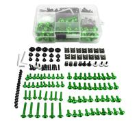 Motorbike Bolt Nut Motorcycle Fairing Fastener Clips Kit For Silver Wing GT 400 600 GT600 GT400 Windscreen Bodywork Screws Bolts Nuts Kits Screws Fasteners Fixing Kit(Green)