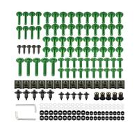 Motorbike Bolt Nut Motorcycle Fairing Fastener For Super Tenere XT 350 225 250 Windscreen Bolts Nuts Screws Clips Bodywork Kit Screws Fasteners Fixing Kit(Green)