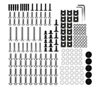 Motorbike Bolt Nut Motorcycle Fairing Screws Bolts Nuts Kits For CFMOTO 450SS 450SR SR450 450 SR 2024 Windscreen Fastener Clips Set Kit Screws Fasteners Fixing Kit(Silver)