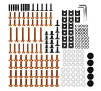 Motorbike Bolt Nut Motorcycle Fairing Screws Bolts Nuts Kits For CFMOTO 450SS 450SR SR450 450 SR 2024 Windscreen Fastener Clips Set Kit Screws Fasteners Fixing Kit(Orange)