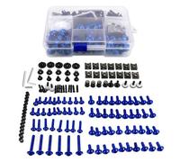 Motorbike Bolt Nut Motorcycle Windshield Body Fairing Bolts Screws For YA&MAHA XV 700 750 920 XV700 XV750 XV920 Virago Bodywork Screws Cowls Set Fasteners Fixing(Blue)