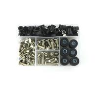 Motorbike Bolts Clips Motorcycle Fairing Bolt Clips Kit For YA&MAHA YZF1000R 1996-2003 Motorbike Windscreen Fastener Screws Bolts Nut Parts Fasteners(Silver)
