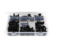 Motorbike Bolts Clips Motorcycle Fairing Fastener Clips For Kawasaki For Ninja1000 For Z1000 S SX 2011-2019 Windscreen Screws Bolts & Nuts Kit Fasteners(Black)