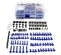 Motorbike Bolts Clips Motorcycle Fairing-Fastener Kits For HO&NDA Silver Wing GT 400 600 FSC600 ST1100 ST1300(A) Windscreen Clips Screws Bolts Nuts Fasteners(Blue)