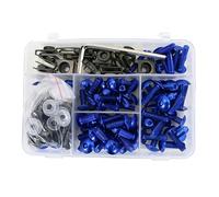 Motorbike Bolts Clips Motorcycle Fairing Screws Bolts Nuts Kits For HO&NDA VFR750F VFR 800 1200F Windscreen Fastener Clips Set Kit Fasteners(Blue)