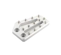 Motorbike Bracket Expander For CFMOTO For 800MT Motorcycle Rear Brake Lever Pedal Extender Foot Peg Enlarge Extension Brake Peg Pad Motorcycle Side Stand Extension(Silver)