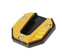 Motorbike Bracket Expander Motorcycle Accessories Kickstand Extender Foot Side Stand Extension Foot Pad Support Plate Motorbike Motorcycle Side Stand Extension(Yellow)