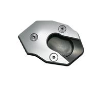 Motorbike Bracket Expander Motorcycle Kickstand Pad Enlarged Foot Side Stand Extension Support Plate For Ninja 650 ER-6F 2011-2014 Motorcycle Side Stand Extension(Silver)