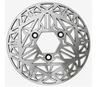 Motorbike Brake Disks 220mm Floating Disk Rotor Brake Caliper Universal 3 Hole Front Rear Wheel Fit For Surron Fit For Xmax(Ice crystal)