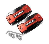 Motorbike Brake Fluid Cover For For Integra 700 750 For DCT NC750 Motorcycle Front Brake Fluid Cap Cylinder Reservoir Cover(Red,For 750 LOGO)