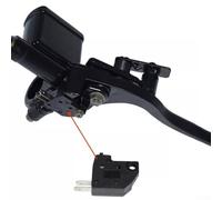 Motorbike Brake Lasting Switch Compatible with 10 Motorcycle Front Stop Rear Plus Light Button Set of Clutch and Brake Lever Switch Light Black（10pcs Left)
