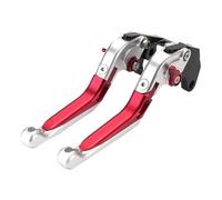 Motorbike Brake Levers for V-Strom for DL 1050 1000 XT for VStrom for 1000XT for 1050XT 2017-2019 Folding Clutch Brake Levers Control Handles Motorcycle Brake Clutch Lever(Red Sliver)