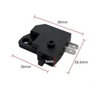 Motorbike Brake Light Switch Set of 10 Motorcycle Button Light Rear Stop and Lasting Compatible with Clutch and Brake Lever Switch Black（10pcs Front Right)