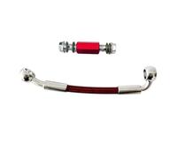 Motorbike Brake Line Motorcycle Accessories M10 AN3 Brake Hose Connecting Rod 2 Way Adapter Screw Hydraulic Clutch Oil Pipe 28°-90°(260cm)