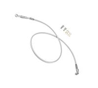 Motorbike Brake Line Motorcycle Extended Length Front Brake Hose Oil Pipe Accessories for Harley Sportster XLH1200 / for Hugger XLH883 1988-2003(Chrome,12-14 inch)