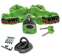 MOTORBIKE CAT 3 SOLD SECURE APPROVED DEVICE CHAIN LOCK 1.2m & Motorcycle Security Triton Flip Wall Ground Anchor