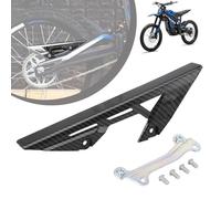 Motorbike Chain Guard Cover, Motorcycle Sprocket Guard Cover Chain Protector Belt Guard Cover for Talaria Sting MX3/MX4/MX5-Carbon Fiber Pattern