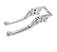 Motorbike Clutch Lever Electric Bike Brake Handle Cnc Aluminum Adjustable Motorcycle For Hydraulic Disc Brake Levers motorcycle brake lever(SILVER ONE PAIR)