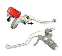 Motorbike Clutch Lever For CRF250R For 450R For 250RX Motorcycle 7/8 22mm Hydraulic Master Cylinder Lever Clutch Brake Levers(2 set Red)