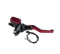 Motorbike Clutch Lever Universal 14mm Piston Motorcycle Master Cylinder Lever Brake Hydraulic Clutch Pump motorcycle brake lever(Red Right)