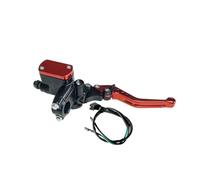 Motorbike Clutch Lever Universal 14mm Piston Motorcycle Master Cylinder Lever Brake Hydraulic Clutch Pump motorcycle brake lever(Orange Right)