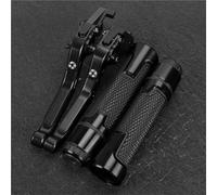 Motorbike Clutch Part Motorcycle Parts Folding Extendable Clutch Brake Levers Handles Set Adjustable for Kawasaki for Ninja 300R Z300 Z 300 2008-2019(Black1)