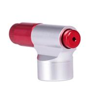 Motorbike Co2 Tyre Pump Aluminium Alloy Mini Air Inflator for Cyclists | Red Anodised Finish, Inflation Button, Cnc Gas Cylinder Interface, Lightweight Pocket Carry, Roadside Repairs