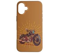 Motorbike Collectors Old Biker Vintage American Motorcycles Case for iPhone 16 Plus