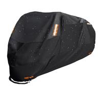 Motorbike Cover 300D Oxford Fabric Motorcycle Cover Black Design Waterproof Dustproof Rain Snow Proof UV Protective Cover Outdoor Motorbike Covers