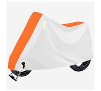Motorbike Cover for Africa Twin 1100 Adventure Sports DCT CRF1100L CRF,Motorcycle Cover Heavy Duty,With Lock-Holes,With Reflective Strips, Rain Dust Protective Cover,Silver + Orange