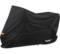 Motorbike Cover for Davidson Heritage Softail 1987-2012 2013 2014 2015 2016 2017, Oxford Cloth Motorcycle Cover Durable Waterproof Sunproof Dustproof, Motorbike Cover Accessories,B-Black