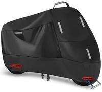 Motorbike Cover for Ducati Monster 821 Dark 2015-2017 Waterproof Dustproof with Reflective Strips & Lock Holes All-Season & Winter-Proof Protection