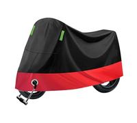 Motorbike cover For Motorcycle Rainproof Cover Full Face Car Sunshade Windproof Electric Vehicle Dustproof(Black and red color matching,L)